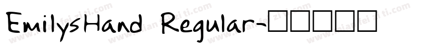 EmilysHand Regular字体转换